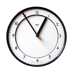 Braun Clock ABK 20 - Dietrich Lubs, 1980's - Dieter Rams era
