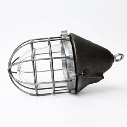 Industrial Cage Lamp,  East German 1950s