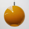 Retro Orange Glass Ceiling Light by Peill & Putzler, Germany, 1970s