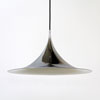 Fog & Morup Chrome Semi Pendant Lamp - Danish Lamp 1960's