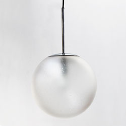 Peill & Putzler Vintage Retro Glass Ceiling Lamp 1960 1970