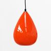 Retro Orange Glass Ceiling Light, 1960s Lamp Shade