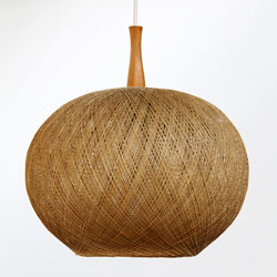 Vintage Danish Lamp Shade 1960s, Retro Lamp Shade 60s