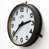 ATO station clock, french industrial Clock - vintage factory clock