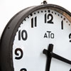 ATO station clock, french industrial Clock - vintage factory clock
