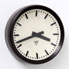 Pragotron Industrial Factory Clock Bakelite