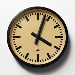 vintage industrial factory clock - elfema, 1950