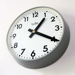 french industrial clock, vintage factory clock