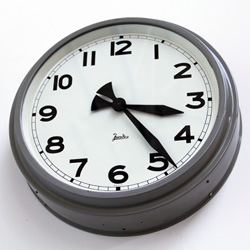 jundes industrial clock, vintage factory clock, 1950