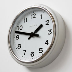 Lepaute Industrial Clock, Factory Clock, Vintage Clock, 1950s
