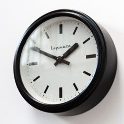 Vintage French industrial factory clock