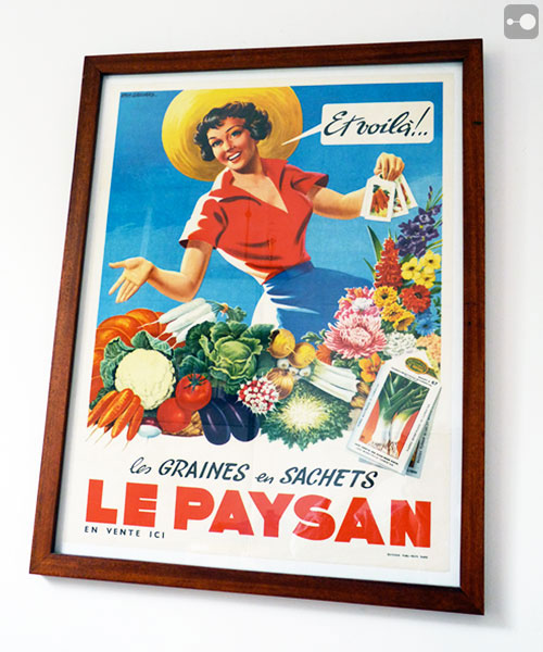 original french poster lithographic 1950's - et voila!